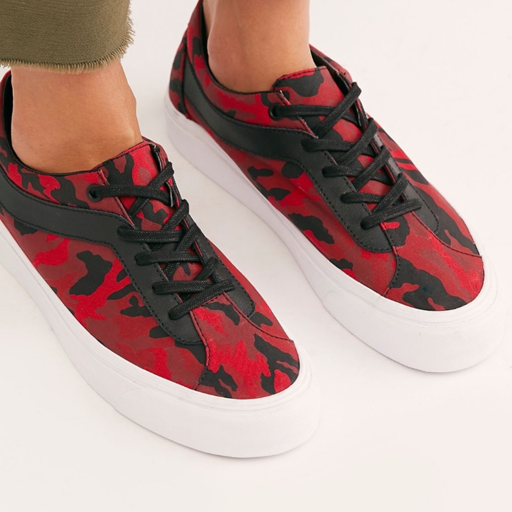 VANS bold Ni camo sneakers sold by FREE PEOPLE